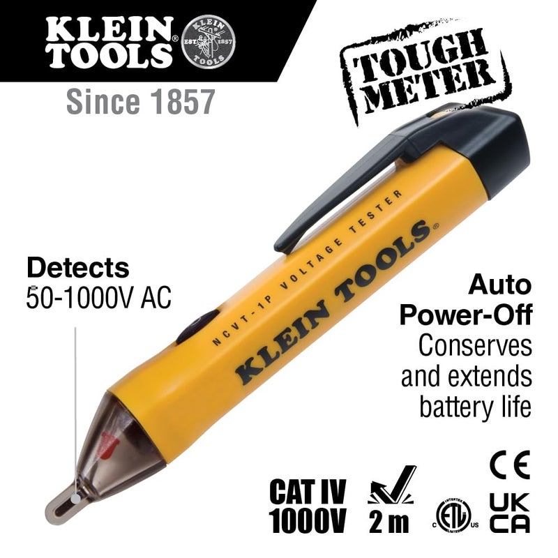 Klein Tools 80064 AC Circuit Breaker Kit with GFCI Digital Circuit Breaker Finder, Non-Contact Voltage Tester Pen and Zipper Bag, 3-Piece - Image 2